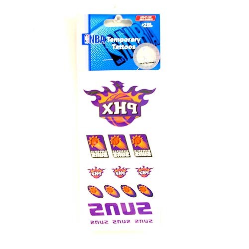 Liquidation - Phoenix Suns Merchandise - Blue Packaging - Temp Tattoos - 24 Packs For $12.00 - Phoenix Suns