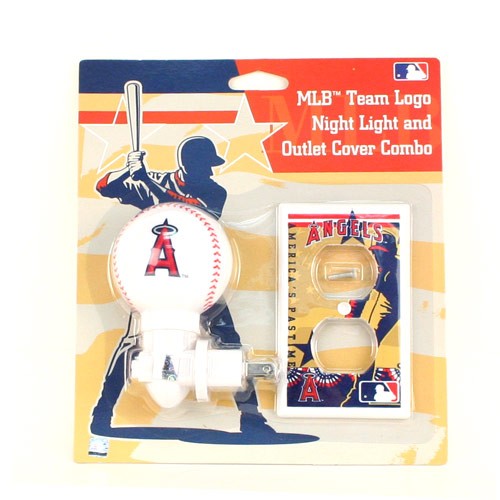 Los Angeles Angels Baseball - Switch Plate NiteLite Combo - 12 Sets For $36.00 - Wholesale Los Angeles Angels Products - Angels Merchandise 2