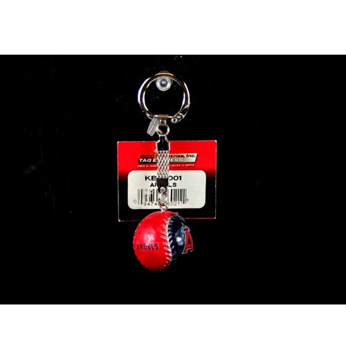 Los Angeles Angels Keychains - Baseball Style - 12 For $18.00 - Wholesale Los Angeles Angels Products - Angels Merchandise
