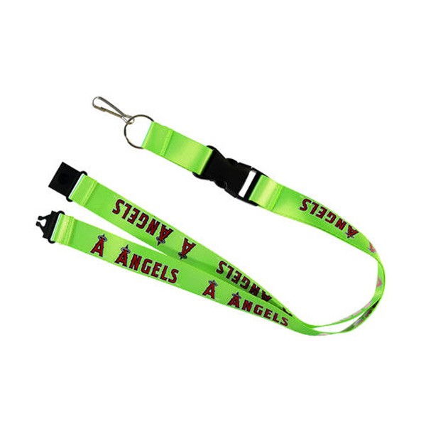 Los Angeles Angels Lanyards - Premium 2-Sided FULL Neon - 12 For $24.00 - Wholesale Los Angeles Angels Products - Angels Merchandise