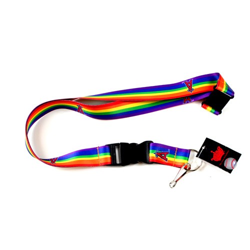 Los Angeles Angels Lanyards - Premium Rainbow Style - 12 For $30.00 - Wholesale Los Angeles Angels Products - Angels Merchandise