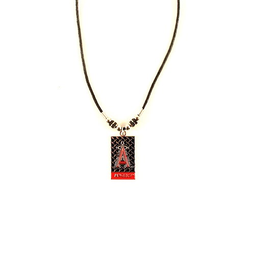 Los Angeles Angels Necklaces - Diamond Plate Style - 12 For $39.00 - Wholesale Los Angeles Angels Products - Angels Merchandise