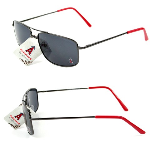 Los Angeles Angels Sunglasses - GunMetal Style - 2 Pair For $10.00 - Wholesale Los Angeles Angels Products - Angels Merchandise