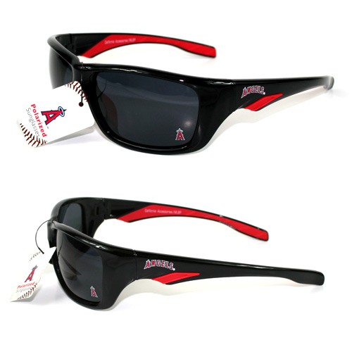 Los Angeles Angels Sunglasses - MLB04 Sport Style - Polarized - 12 Pair For $48.00 - Wholesale Los Angeles Angels Products - Angels Merchandise