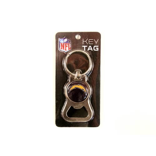 Los Angeles Chargers Keychain Bottle Opener- KEYTAG Style Series6 - 12 For $18.00 - Wholesale Los Angeles Chargers Products - Chargers Merchandise