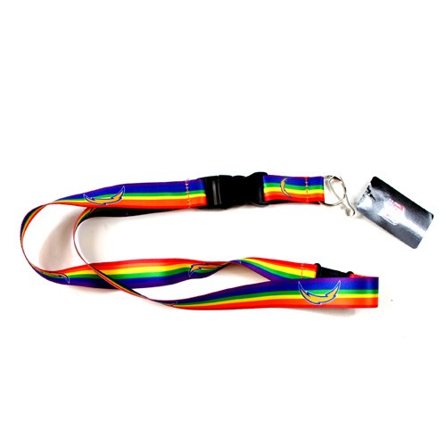 Los Angeles Chargers Lanyards - Premium Rainbow Style - 12 For $30.00 - Wholesale Los Angeles Chargers Products - Chargers Merchandise
