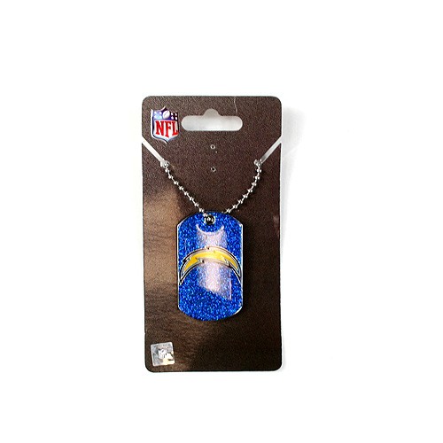 Los Angeles Chargers Necklaces - Glitter Series Pendants - 12 For $30.00 - Wholesale Los Angeles Chargers Products - Chargers Merchandise