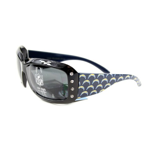 Los Angeles Chargers Sunglasses - Ladies Bling Style - 12 Pair For $72.00 - Wholesale Los Angeles Chargers Products - Chargers Merchandise