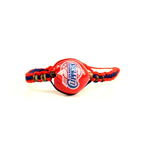 Los Angeles Clippers Bracelets - Single Nut Macramé Bracelets - 12 For $30.00 - Los Angeles Clippers