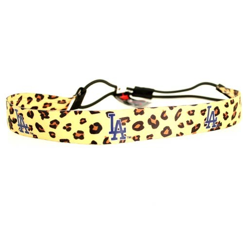 Los Angeles Dodgers - Leopard Print Headbands - 12 For $30.00 - Wholesale Los Angeles Dodgers Products - Dodgers Merchandise