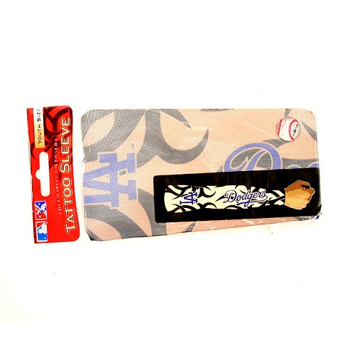 Los Angeles Dodgers Baseball - Arm Tattoo Sleeve - YOUTH Size - 12 For $18.00 - Wholesale Los Angeles Dodgers Products - Dodgers Merchandise