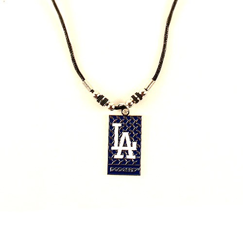 Los Angeles Dodgers Necklace - Diamond Plate - $3.50 Each - Wholesale Los Angeles Dodgers Products - Dodgers Merchandise