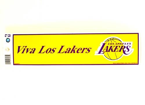 Los Angeles Lakers Bumper Stickers - Viva Los Lakers Series12 - 12 For $12.00 - Los Angeles Lakers