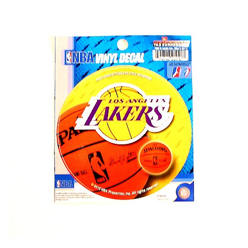 Los Angeles Lakers Decals - ROUND Style - 12 For $18.00 - Los Angeles Lakers