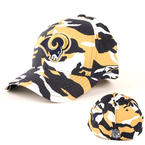 Los Angeles Rams - Flex Fit Camouflage Wholesale National Football League Hats $4.00 Each - Wholesale Los Angeles Rams Products - Rams Merchandise