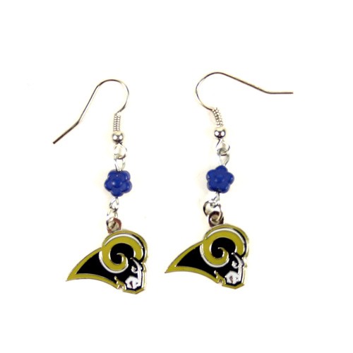 Los Angeles Rams Earrings - The SOPHIE Style Dangle - $2.50 Per Pair - Wholesale Los Angeles Rams Products - Rams Merchandise