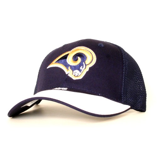 Los Angeles Rams Hats - White.Blue 2Tone Mesh Back Hats $4.00 Each - Wholesale Los Angeles Rams Products - Rams Merchandise