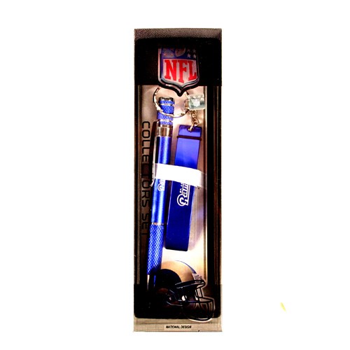 ST. LOUIS Rams Merchandise - Pop It Keychain And Pen Set - 12 Sets For $12.00 - Wholesale Los Angeles Rams Products - Rams Merchandise
