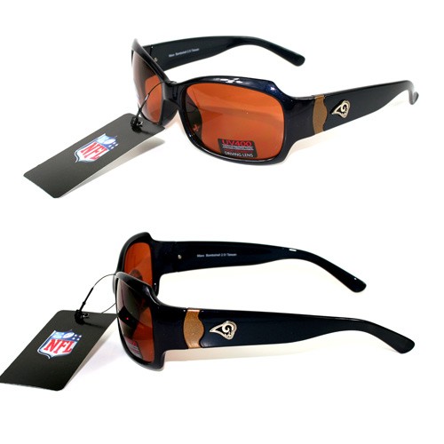 Los Angeles Rams Sunglasses - The Bombshell Style - Polarized - Blue - 2 Pair For $6.00 - Wholesale Los Angeles Rams Products - Rams Merchandise