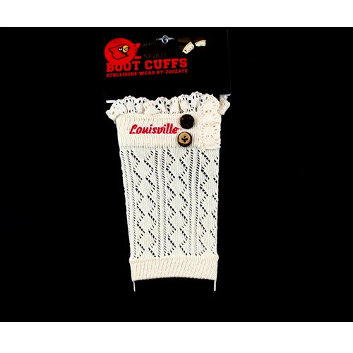 Louisville Cardinals - Boot Cuffs - 12 Pair For $30.00 - Louisville Cardinals