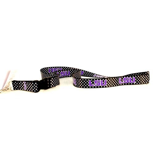 LSU Tigers Lanyards - The POLKA Dot Series - 12 For $30.00 - LSU