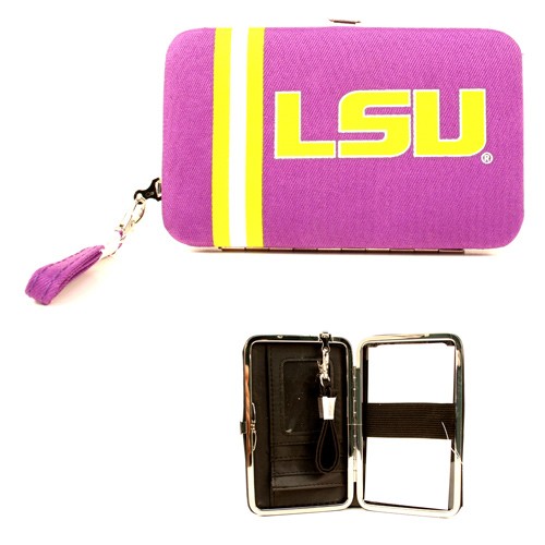 LSU Tigers Wristlets - Distressed Look Wristlet/Wallet - 12 For $54.00 - LSU