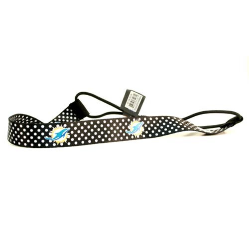 Miami Dolphins - Polka Dot Headbands - 12 For $30.00 - Wholesale Miami Dolphins Products - Dolphins Merchandise