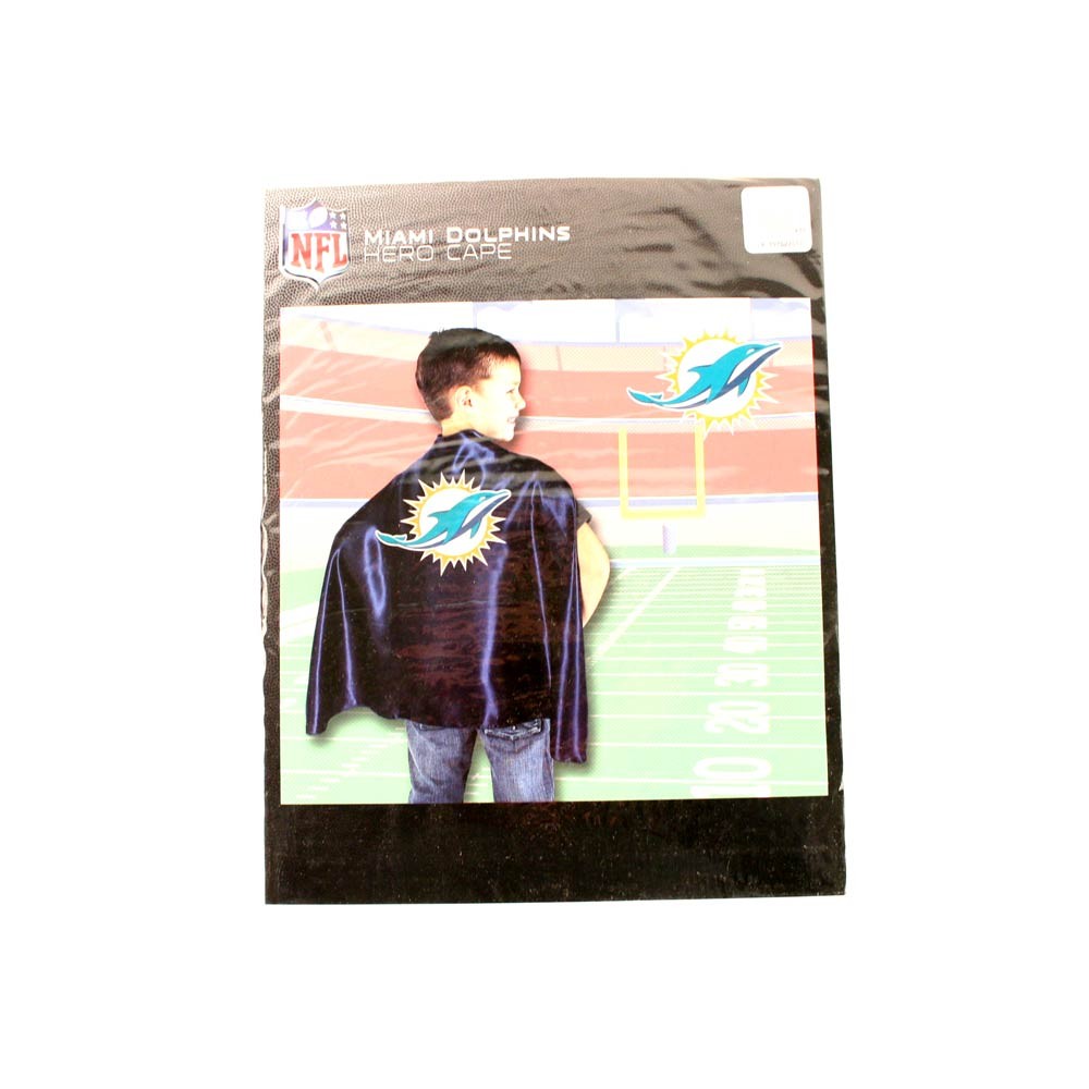 Miami Dolphins Football - The Hero Cape - 12 For $30.00 - Wholesale Miami Dolphins Products - Dolphins Merchandise