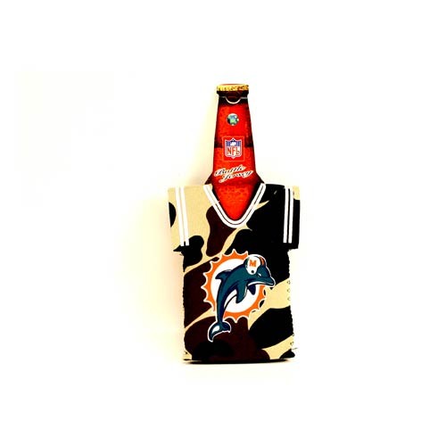 Miami Dolphins Huggies - Jersey Style Neoprene Camouflage Bottle Huggies - 12 For $18.00 - Wholesale Miami Dolphins Products - Dolphins Merchandise