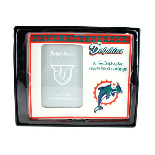 Miami Dolphins Picture Frames - 4"x6" True Fan Frames - 12 For $30.00 - Wholesale Miami Dolphins Products - Dolphins Merchandise