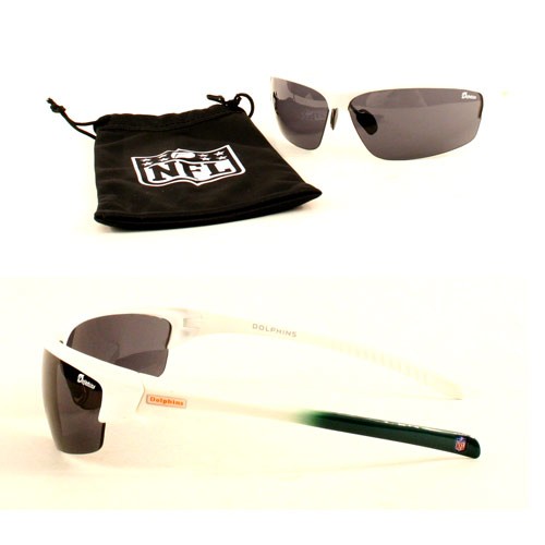 Miami Dolphins Sunglasses - IMPACT - With Sunglass Bag - $6.50 Per Pair - Wholesale Miami Dolphins Products - Dolphins Merchandise