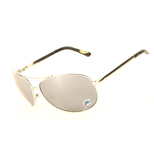 Miami Dolphins Sunglasses - SISK Spring Hinge Aviators - $6.00 Per Pair - Wholesale Miami Dolphins Products - Dolphins Merchandise