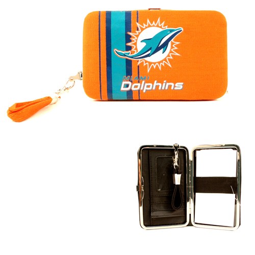 Miami Dolphins Wristlets - Distressed Look Tech Wristlet/Wallet - 12 For $54.00 - Wholesale Miami Dolphins Products - Dolphins Merchandise