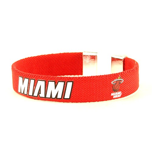 Miami Heat Bracelets - Ribbon Style - 12 For $27.00 - Miami Heat