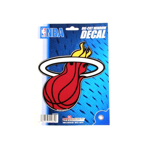 Miami Heat Decals - 5.75" x 7.75" Team Decals - 12 For $24.00 - Miami Heat