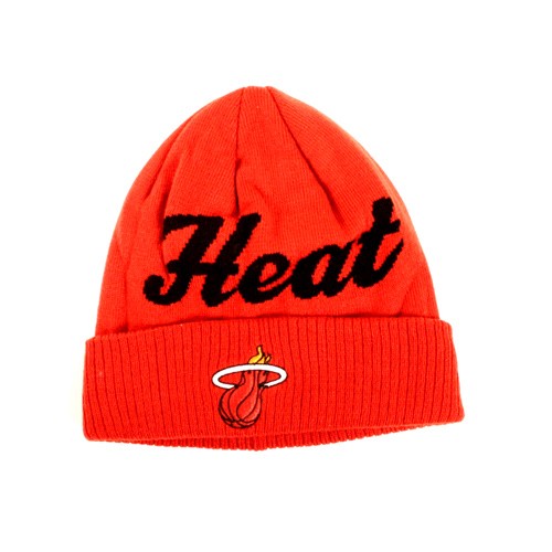 Miami Heat Knits - Solid Red With Large Script Style - 2 For $20.00 - Miami Heat