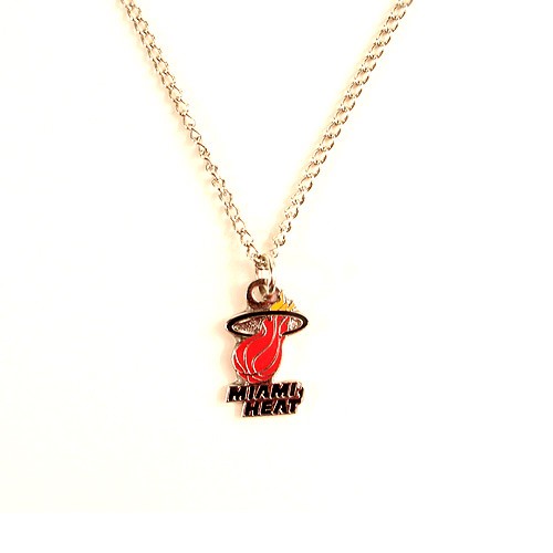 Miami Heat Necklace - AMCO Metal Chain and Pendant - $3.00 - Miami Heat