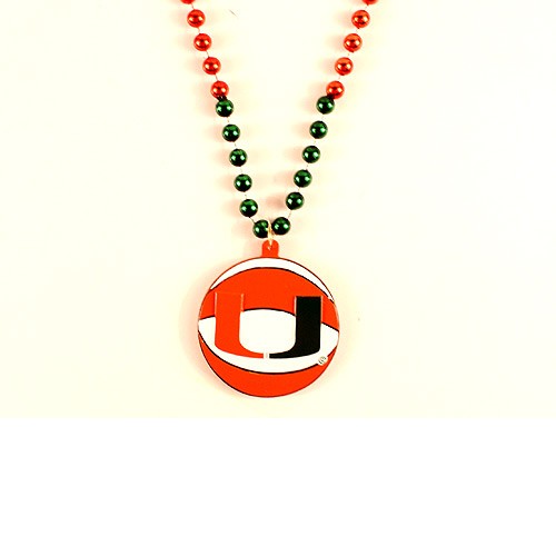 Miami Hurricanes Beads - SERIES2 - Basketball Beads - Team Beads - $3.50 Each - Miami Hurricanes