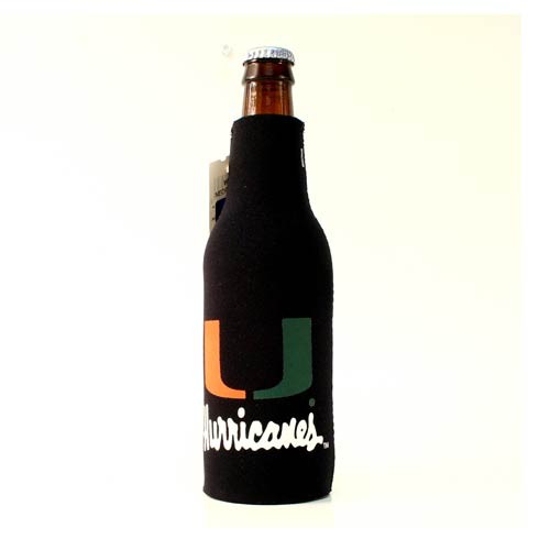 Miami Hurricanes Bottle Suits - Neoprene Black Bottle Suits - 12 For $24.00 - Miami Hurricanes