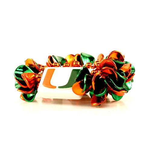 Miami Hurricanes Bracelets - The PETAL Bracelets - $3.50 Each - Miami Hurricanes