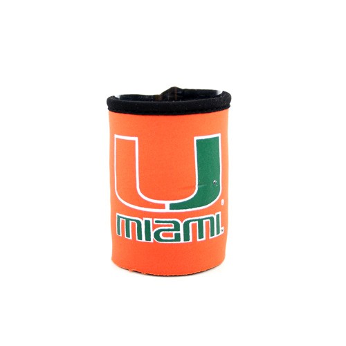 Miami Hurricanes Can Huggies - Orange With Black Tipping - Neoprene Style - 12 For $12.00 - Miami Hurricanes
