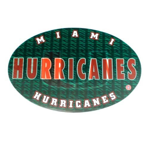 Miami Hurricanes Magnets - Hologram The Big Oval - 12 Magnets For $48.00 - Miami Hurricanes