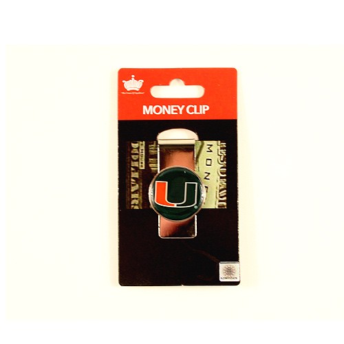 Miami Hurricanes Money Clips - Dome Style Money Clips - 12 For $24.00 - Miami Hurricanes