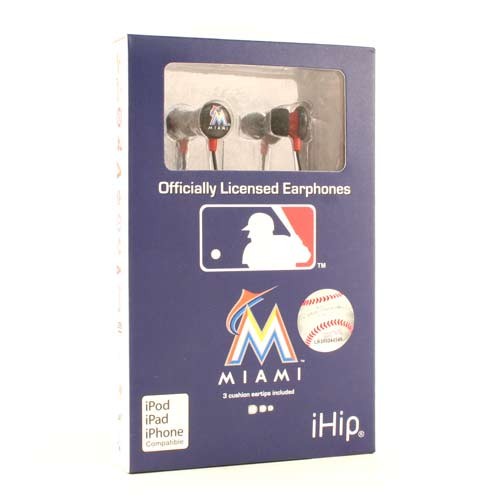 Miami Marlins Headphones - IHIP EarBuds - $5.00 Each - Wholesale Miami Marlins Products - Marlins Merchandise 2