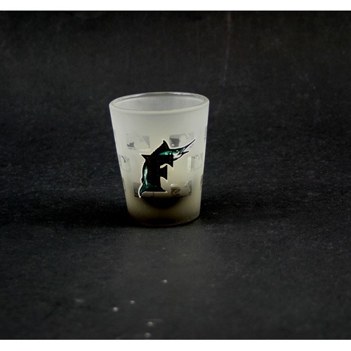 Miami Marlins Shotglass - 2oz Frosted Style Shotglass - 12 For $24.00 - Wholesale Miami Marlins Products - Marlins Merchandise 2