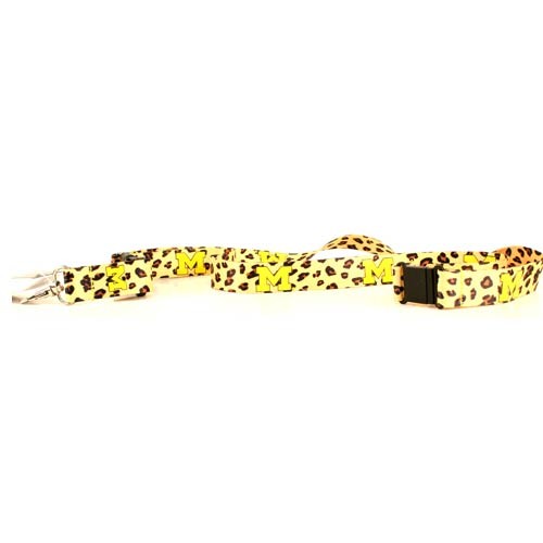 Michigan Wolverines - The LEOPARD Style Lanyards - 12 For $30.00 - Michigan