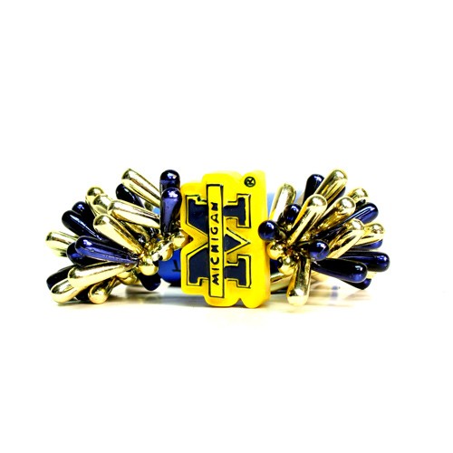 Michigan Wolverines Bracelets - Series5 Teardrop Style - 12 For $30.00 - Michigan