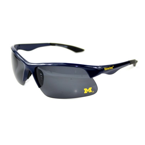 Michigan Wolverines Sunglasses - Cali#05 Black - Blade Style - 2 Pair For $10.00 - Michigan