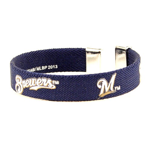 Milwaukee Brewers Bracelets - Ribbon Style - 12 For $27.00 - Wholesale Milwaukee Brewers Products - Brewers Merchandise