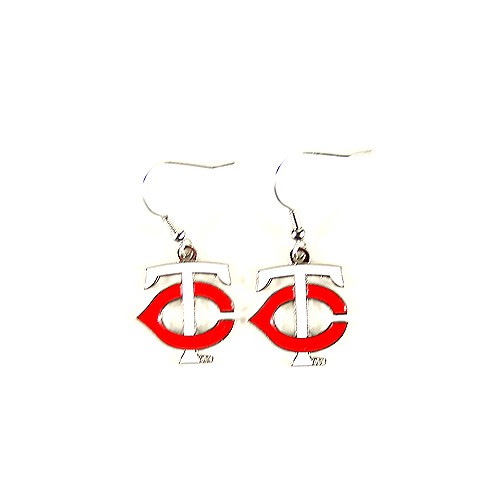Minnesota Twins Earrings - AMCO Series2 - Dangle Earrings - 12 Pair For $30.00 - Wholesale Minnesota Twins Products - Twins Merchandise